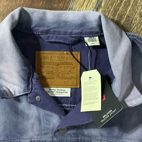 Levi's Lavender Relaxed Fit Trucker Jacket - Size S - NWT - Picture 2 of 8